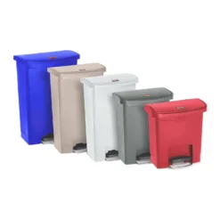 Rubbermaid Slim Jim Front Step-On Resin Waste Containers