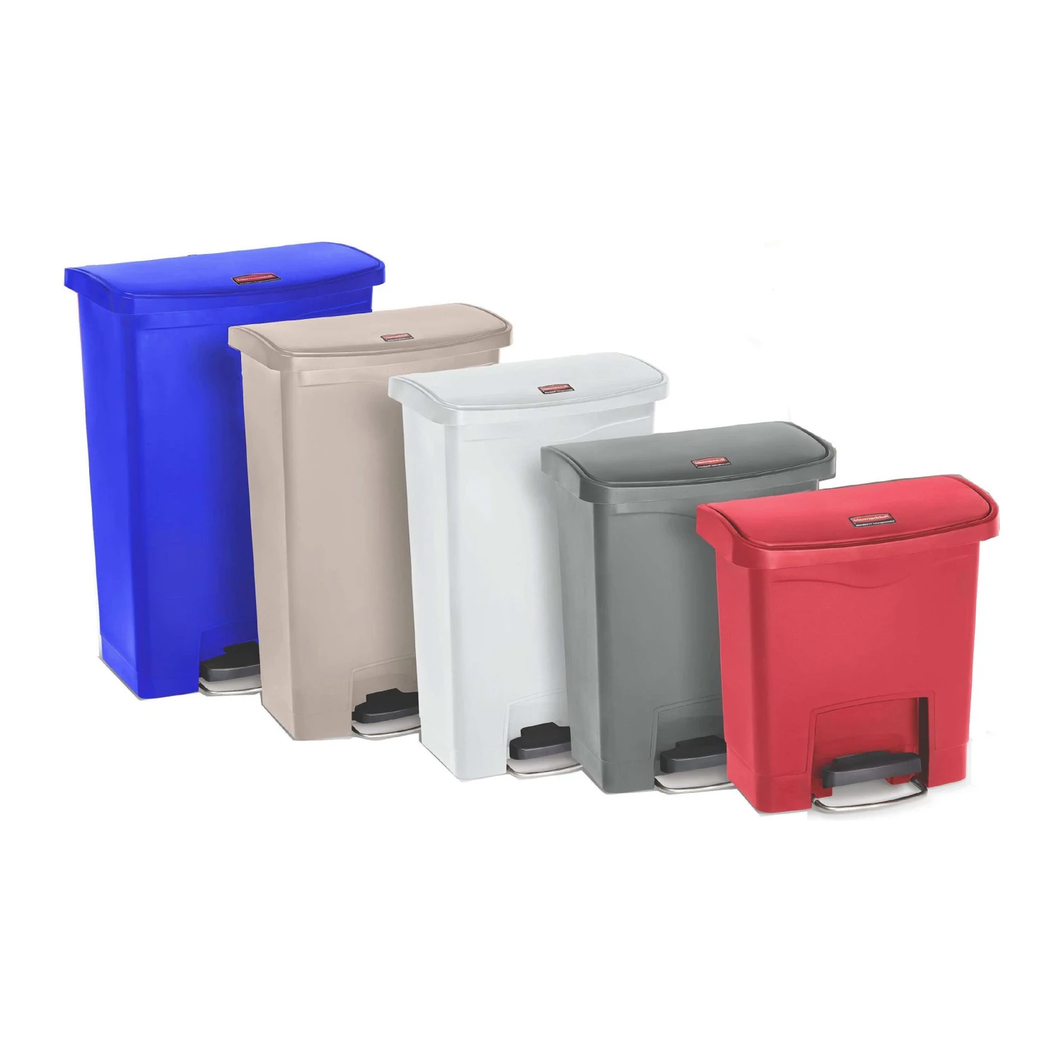Rubbermaid Slim Jim Front Step-On Resin Waste Containers 1 Rubbermaid Slim Jim Front Step-On Resin Waste Containers