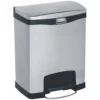 Rubbermaid Slim Jim Front Step-On Metal Waste Containers