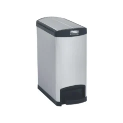Rubbermaid Slim Jim End Step-On Metal Waste Containers