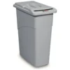 Rubbermaid Slim Jim Confidential Document Container With Lid