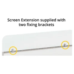 Defense Glazed Desktop Screen Extensions -Rubbermaid Shop 106197 scaled