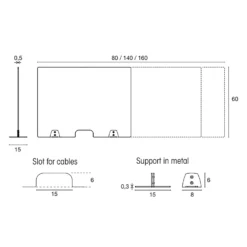 Protect Anti-Bacterial Acrylic Desktop Screens -Rubbermaid Shop 106343