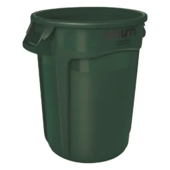 Rubbermaid Brute Round Waste Containers Dark Green