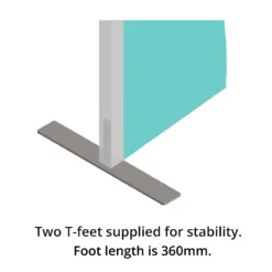 Defense Glazed Floor Standing Screens 5 Defense Glazed Floor Standing Screens -Rubbermaid Shop 106873