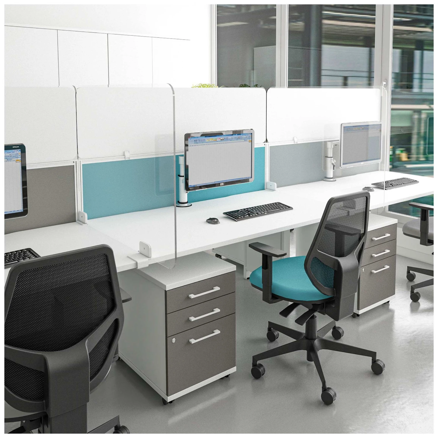 PreVent Acrylic Desktop Return Screens 2 PreVent Acrylic Desktop Return Screens - Image 2