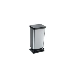 Soft Closing Metal Effect Pedal Bins -Rubbermaid Shop 107458