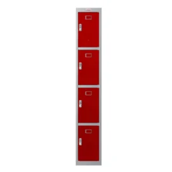 Phoenix PL Series Personal Lockers - 4 Door 1 Column With Electronic Lock -Rubbermaid Shop 108045