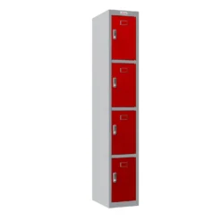 Phoenix PL Series Personal Lockers - 4 Door 1 Column With Electronic Lock -Rubbermaid Shop 108046