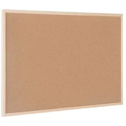 Bi-Office Budget Wood Frame Cork Board -Rubbermaid Shop 110038