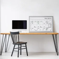 Bi-Office Dry Wipe Weekly Planning Board With Pen