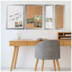 Bi-Office Positive Flow Silver Message Boards Set