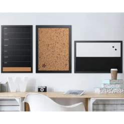 Bi-Office Black & White Message Boards Set -Rubbermaid Shop 110129