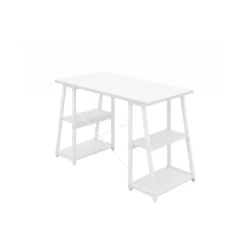 Munich Home Office Desk With White Legs -Rubbermaid Shop 112489 scaled