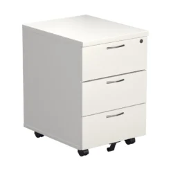 NEXT DAY Commerce II White Low Mobile Pedestals -Rubbermaid Shop 116069